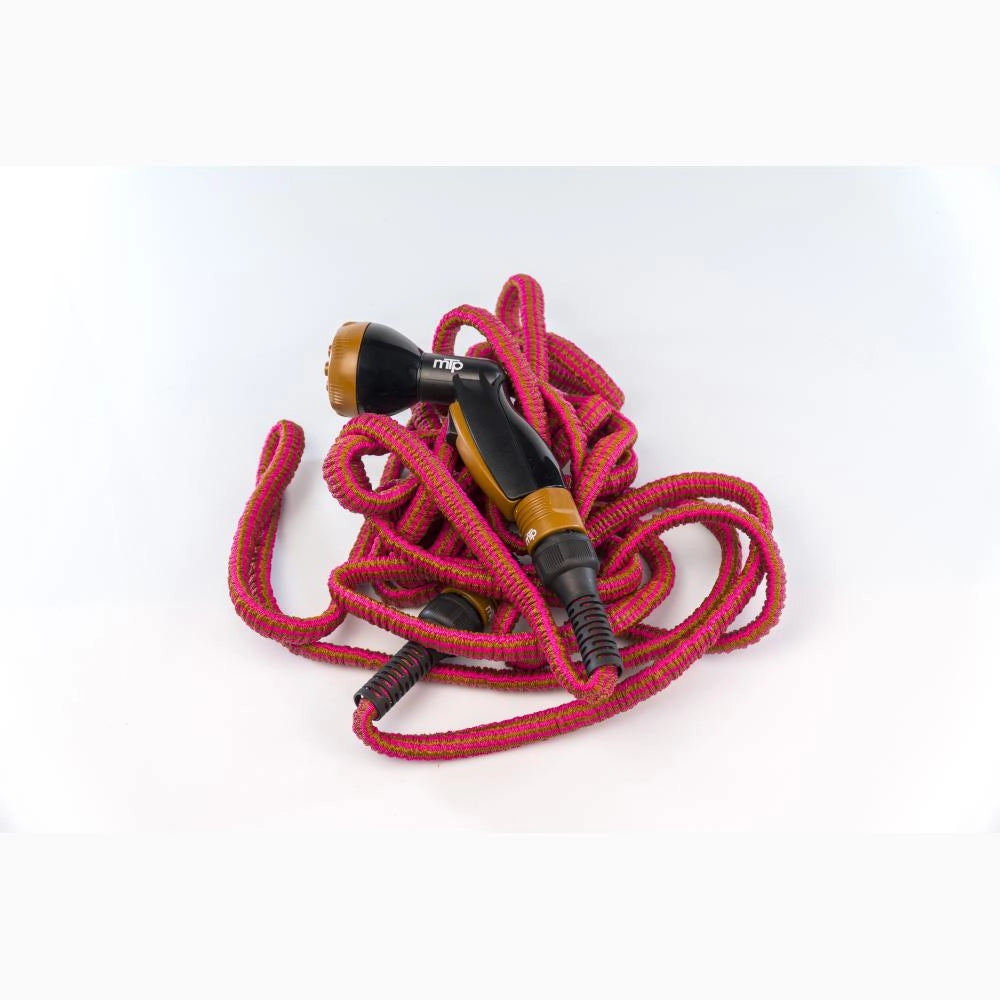 Tubo Estensibile irrigazione resistente leggero compatto 7,5 mestri Fucsia