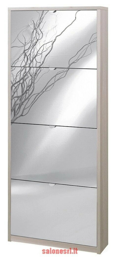 SARMOG KIT SCARPIERA 4 ANTE CON RIBALTA E SPECCHIO FRONTALE H154 L63 P18 Cm