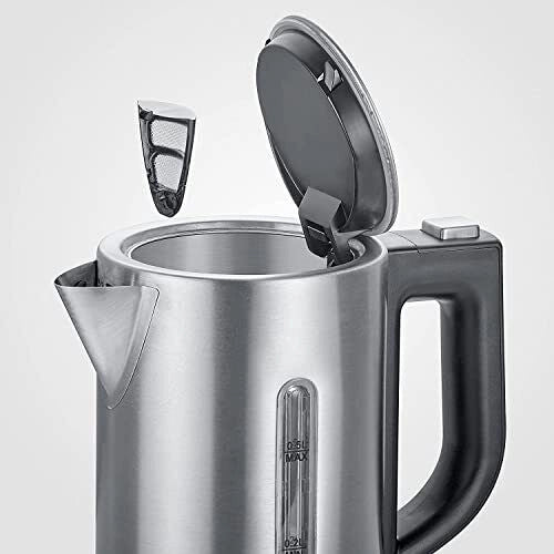 Severin 3646 bollitore elettrico 0,5 L 1000 W Nero, Acciaio inossidabile