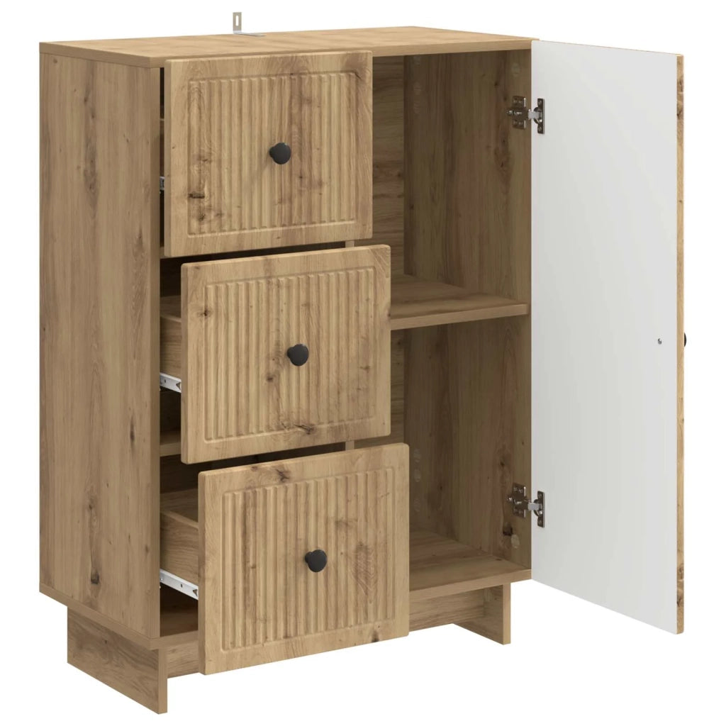Credenza con cassetto Rovere Artigianale 66 x 34,5 x 90 cm 893944