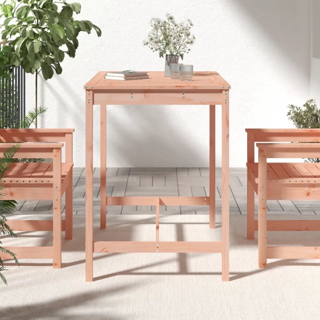 Tavolo da Giardino | Tavolino da esterno 121x82,5x110cm in Legno Massello di Douglas