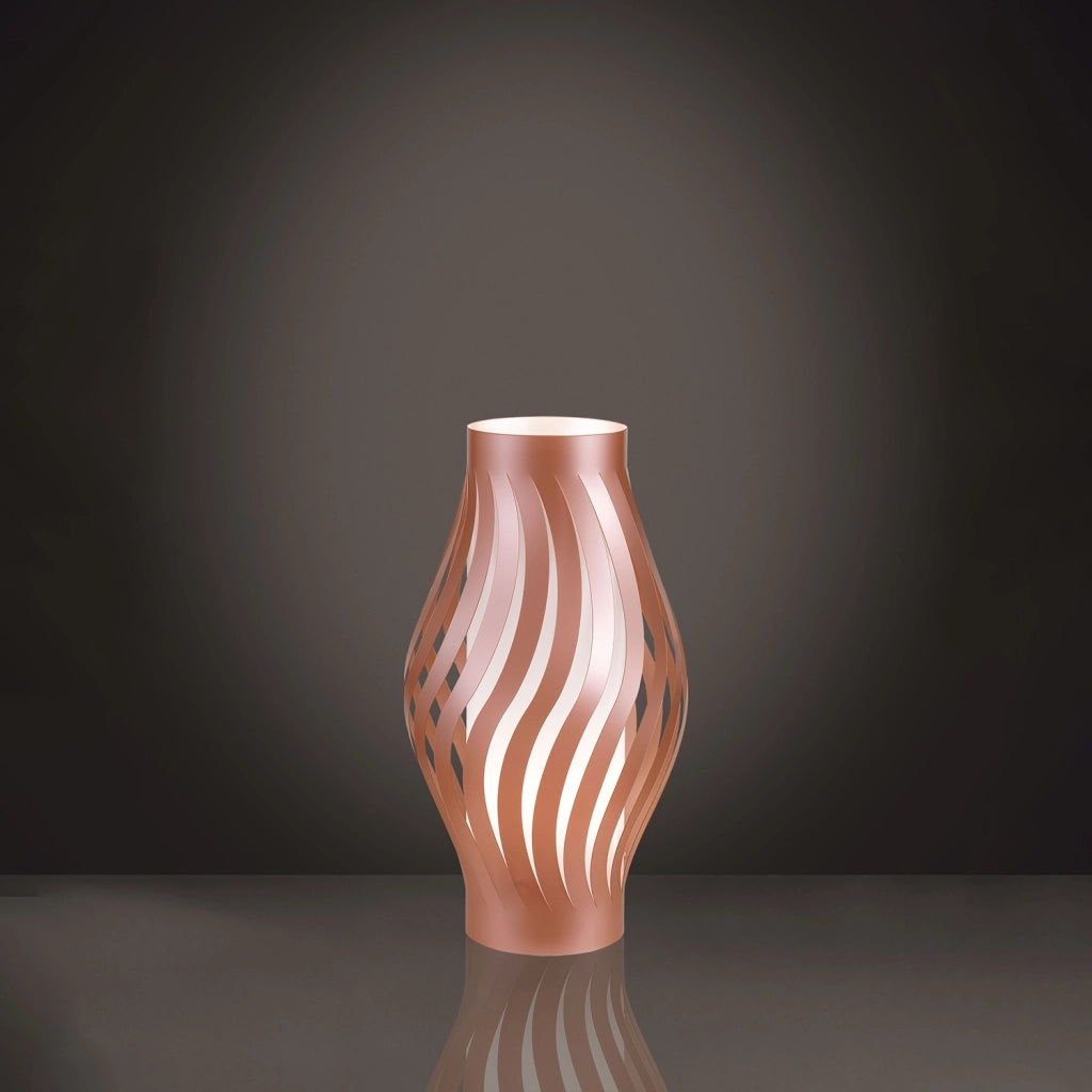 Lampada Da Scrivania-Ufficio Moderna Helios Polilux ® Rame 1 Luce E14