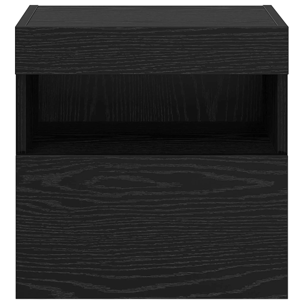 Mobile TV da parete-Mobile TV a Muro-Credenza TV Rovere Nero 40 x 30 x 40 cm
