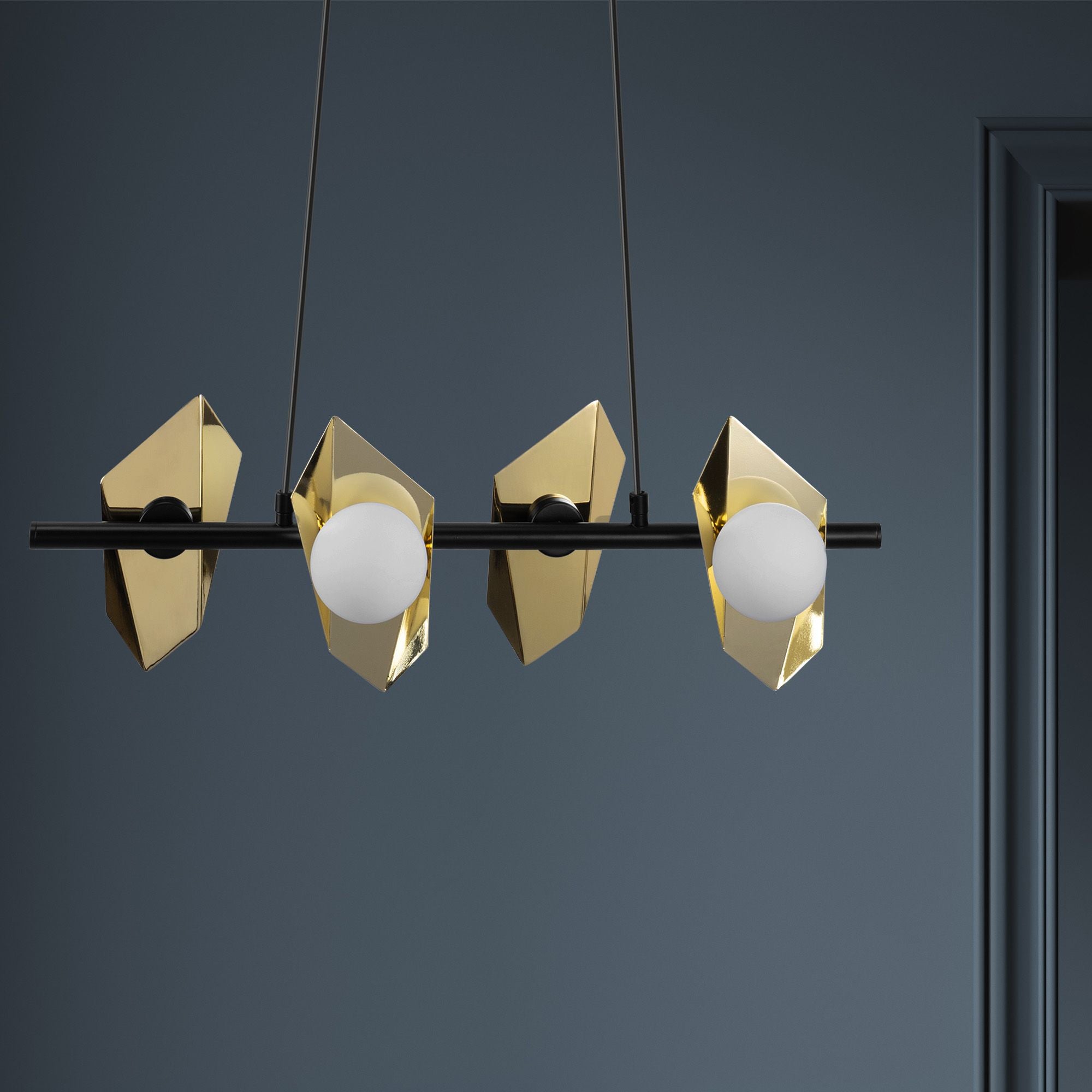 Lampada Da Soffitto App1412-cp Black Gold