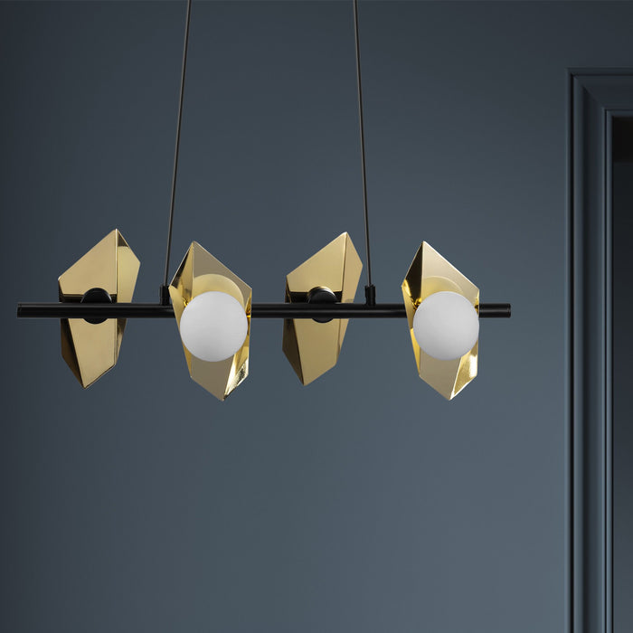 Lampada Da Soffitto App1412-cp Black Gold