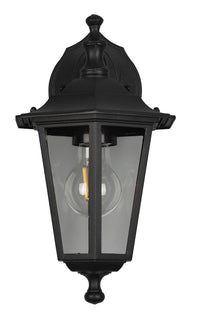 Applique da Esterno Attacco E27 in Alluminio Nero Opaco