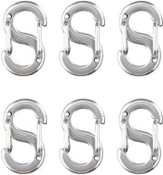 Armband Slitine 6 pezzi - Acciaio Inossidabile Veergesp - Doppie Chiavi a Bordo - 1,2 x 0,6 cm - Adatto per Collane - Senza Allergeni - Connettori per Accessori