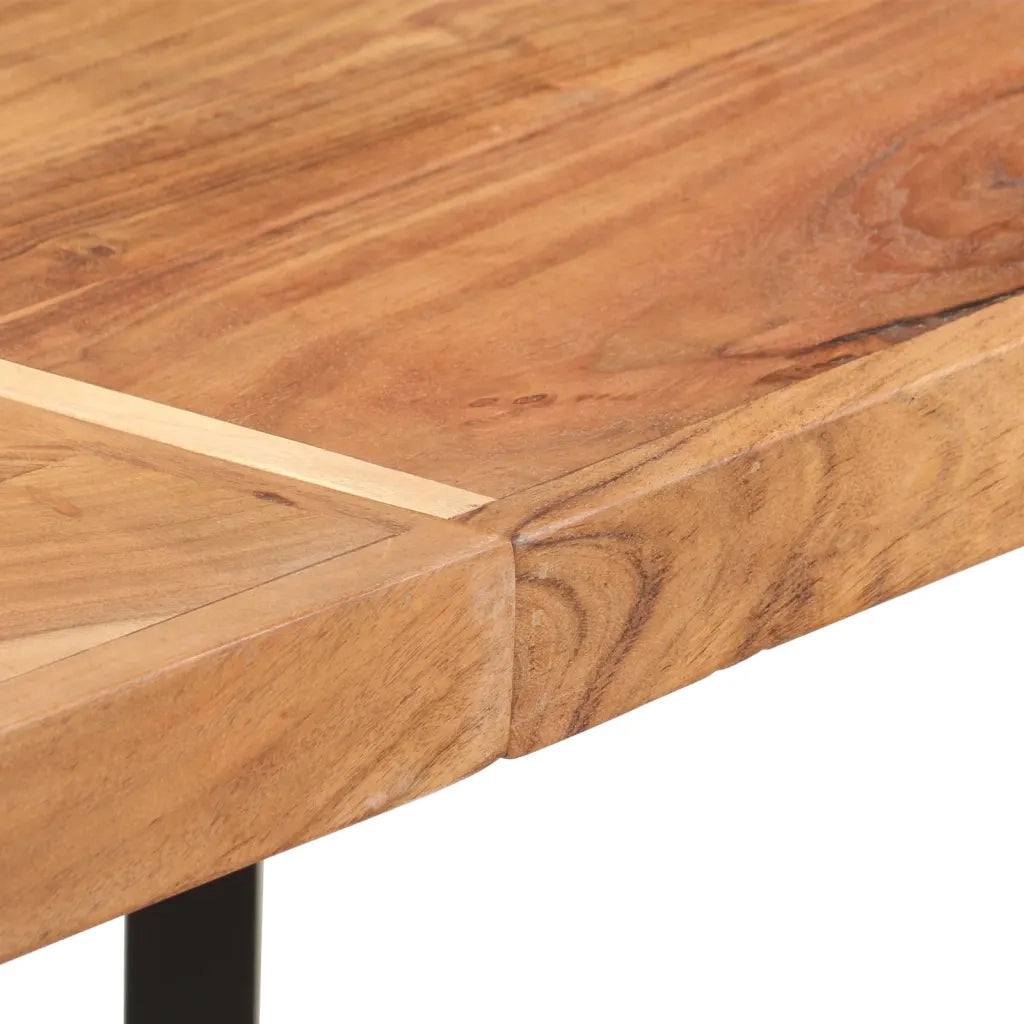 Tavolino da Bar 150x70x107 cm Legno Massello di Acacia e Ferro