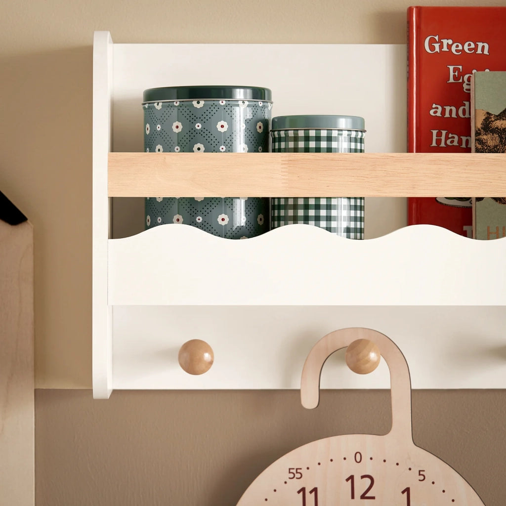 Armadio Da Parete Per Bambini Con Ripiano Per Bambini 73x30x15cm KMB78-W SoBuy