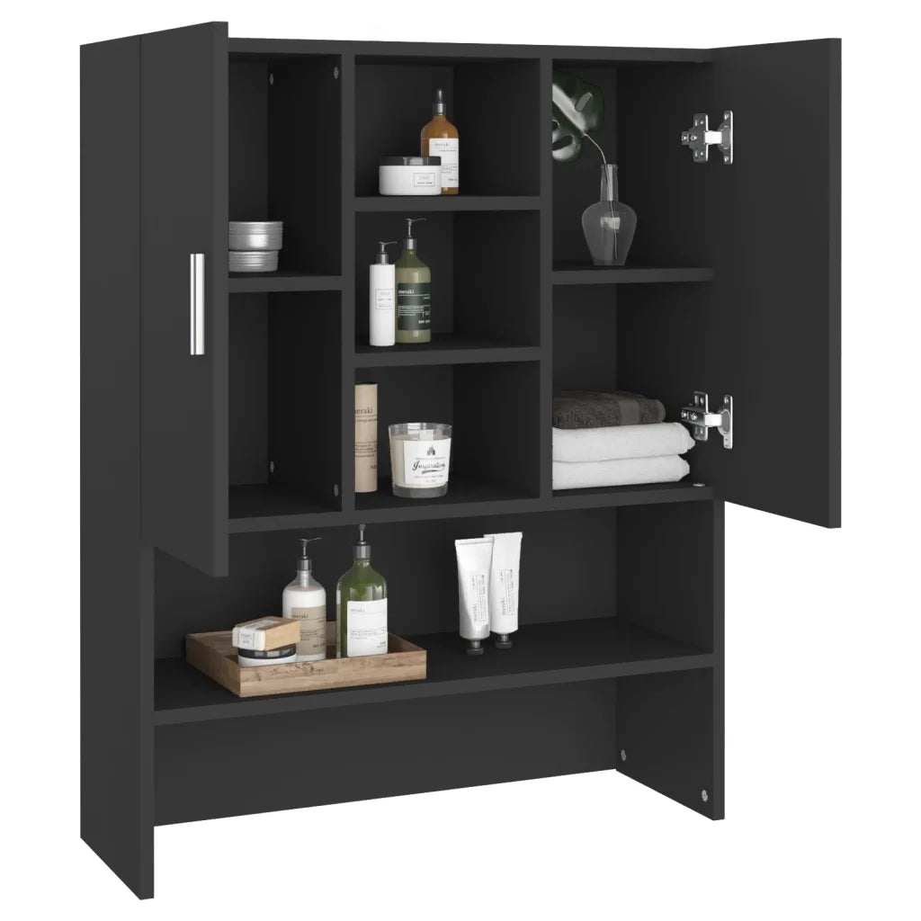 Mobile per Lavatrice Nero 70,5x25,5x90 cm CFW4075768