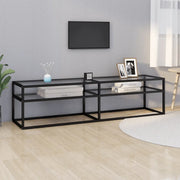 Mobile Porta TV-Mobile per TV-Credenza TV Trasparente 160x40x40,5 cm in Vetro Temperato