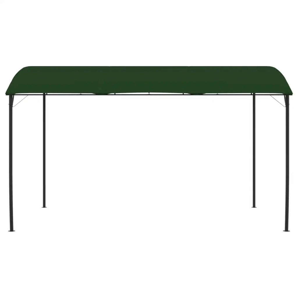 Gazebo 4 x 3 x 2,55 m Verde Tessuto e Alluminio 180 42030535