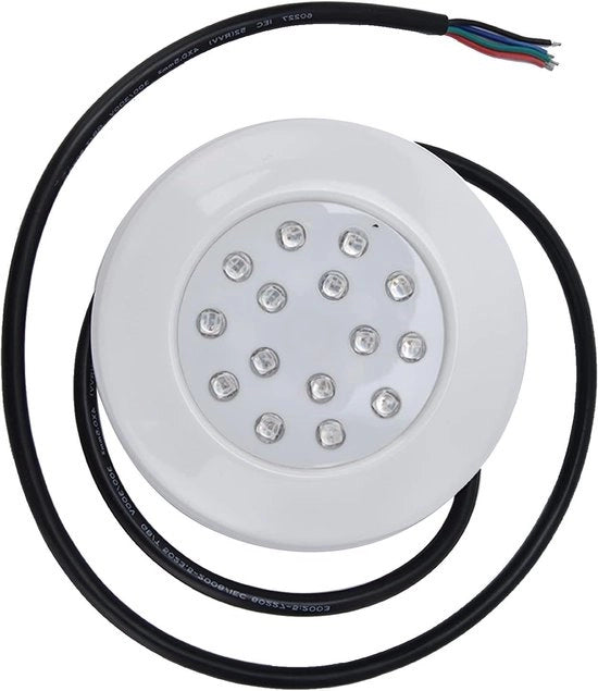 Illuminazione per Piscine - LED - Impermeabile - RGB - Sottoacqua - Fontana - Adatta per Laghi - Colorata - Regolabile - Paesaggistica - IP68 - Piccola Luce per Piscina - Adesivo Completo - Luce Colorata per Fontana