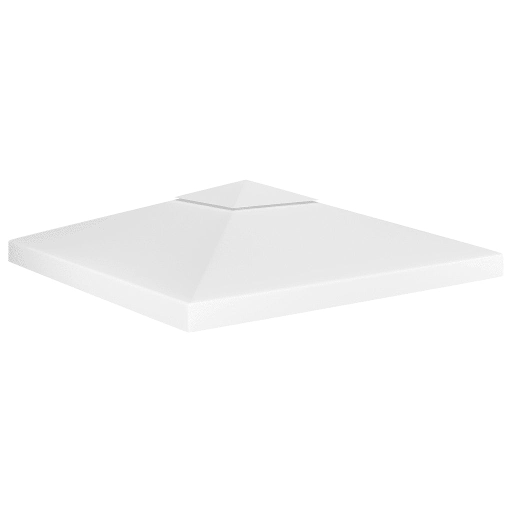 Copertura Superiore per Gazebo a 2 Strati 310 g/mÂ² 3x3 m Bianca cod mxl 69593