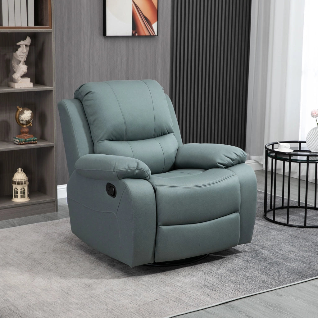 Poltrona relax girevole reclinabile ¨C zephmum ¨C verde 93x100x98