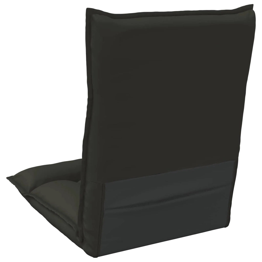 Sedia da Pavimento Nero 55 x 61 x 70 cm Pelle Sintetica 42028187