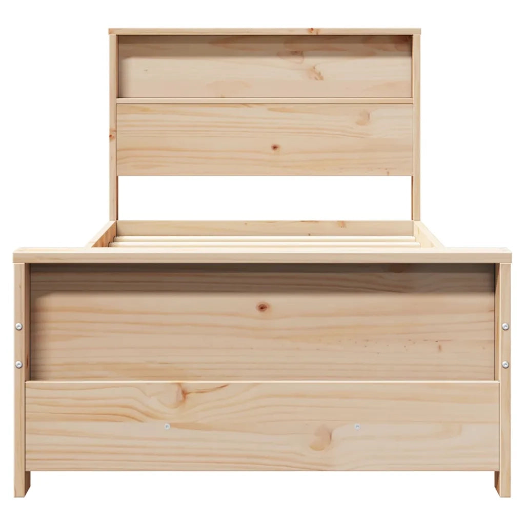 Struttura del letto Marrone 100 x 200 cm Legno multistrato