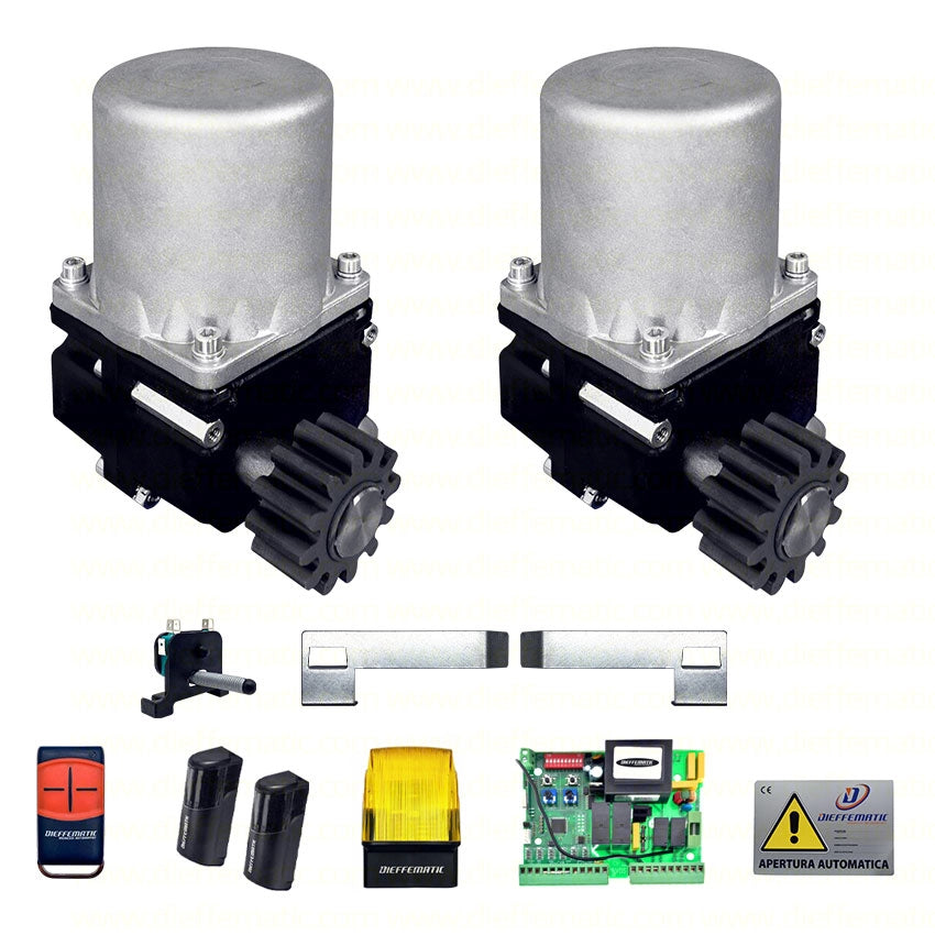 KIT SET CANCELLO 2 DUE MOTORI DOPPIA ANTA SCORREVOLE 300KG+300KG KV3