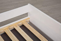 LETTO SINGOLO LOTAR 90X200 ESTRAIBILE E TRASFORMABILE IN 3 LETTI O MATRIMONIALE PINO TINTO BIANCO