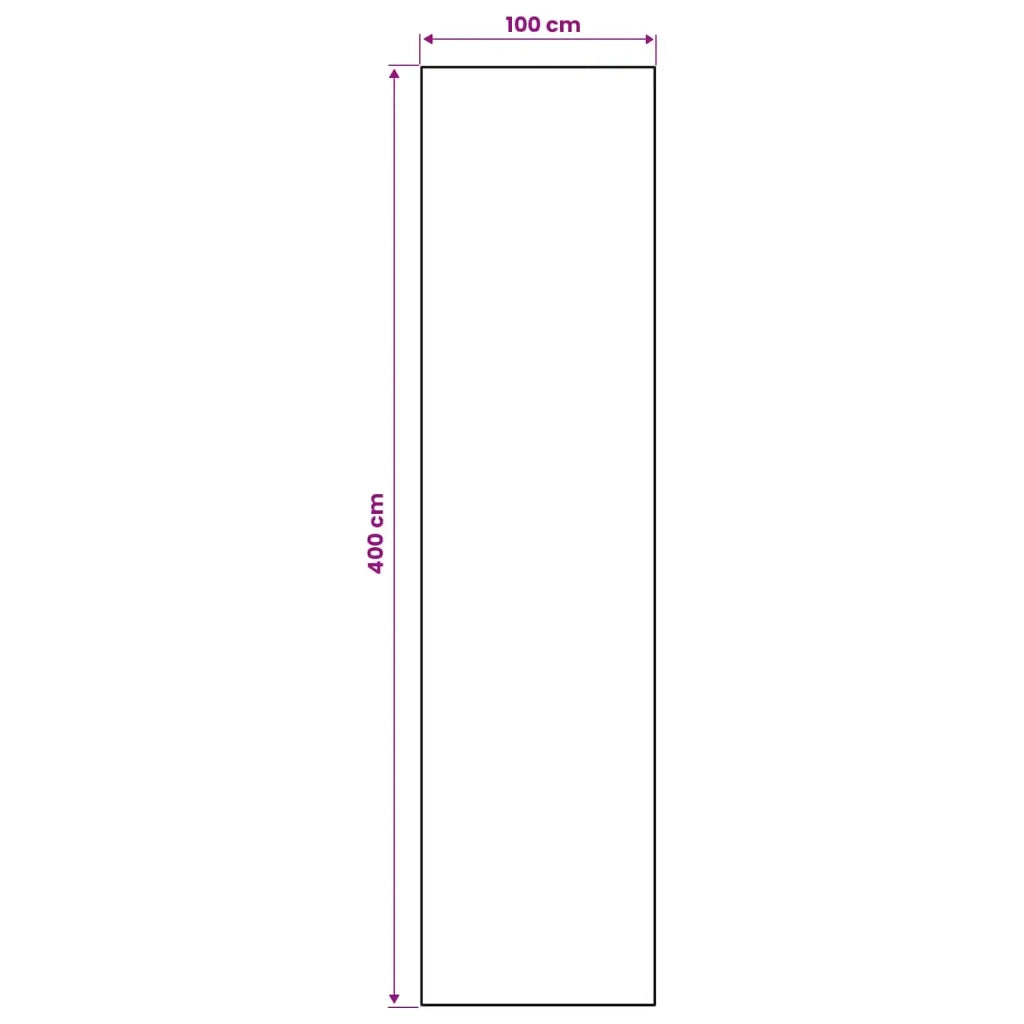 Runner Tappeto LESAKA Nero e Oro 100 x 400 cm Velluto diamante 42045309