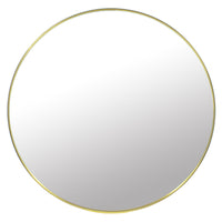 Specchio da parete in metallo con cornice dorata rotonda Valora MIRROR 70CM