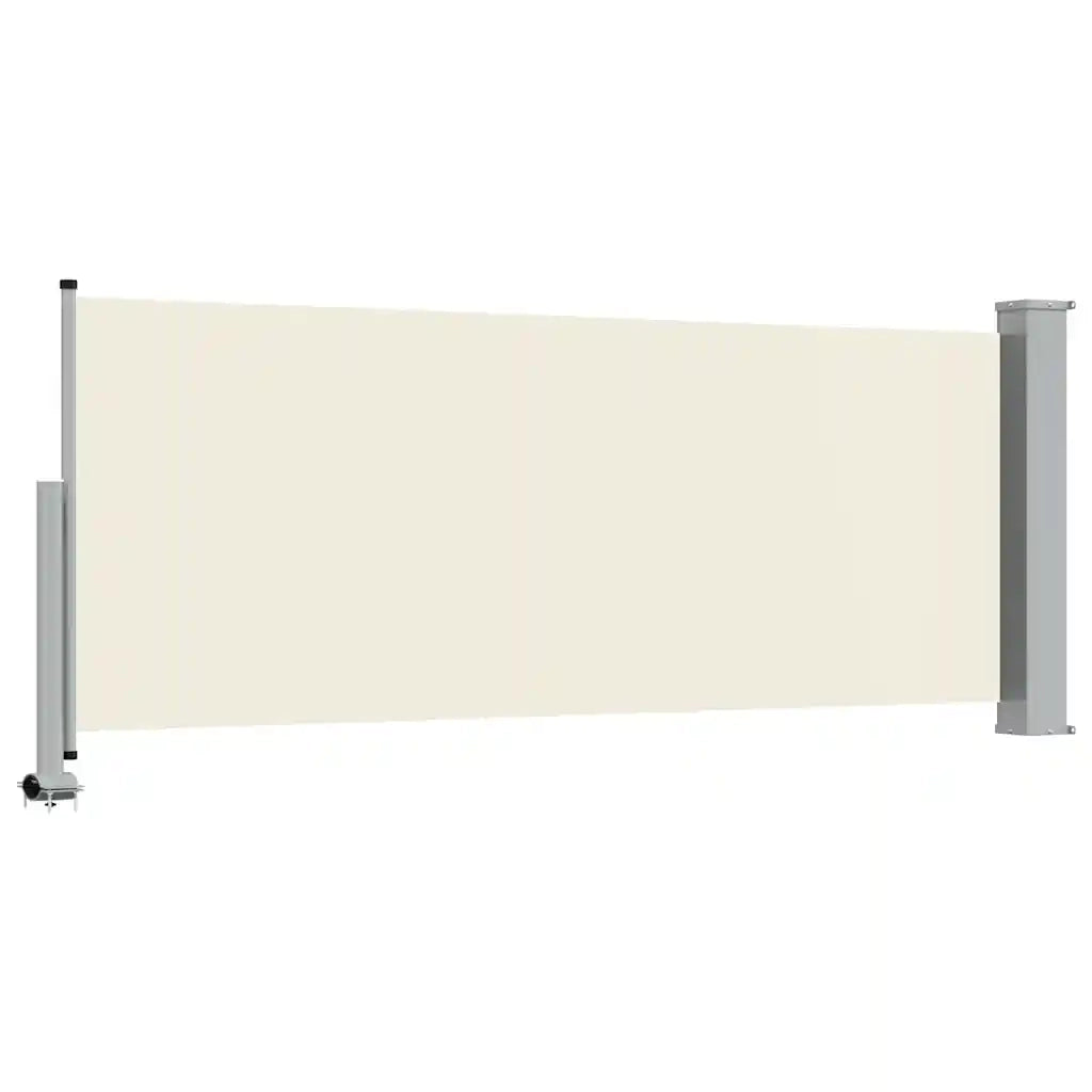 Tenda da Sole Laterale Retrattile-Tenda parasole per balcone 100 x 300 cm Crema
