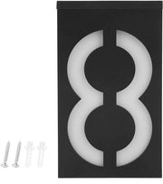 Segnale di Illuminazione LED a Energia Solare per Esterni, per Abitazioni, Alberghi, Negozio - Segnali di Numero (Numero 8)