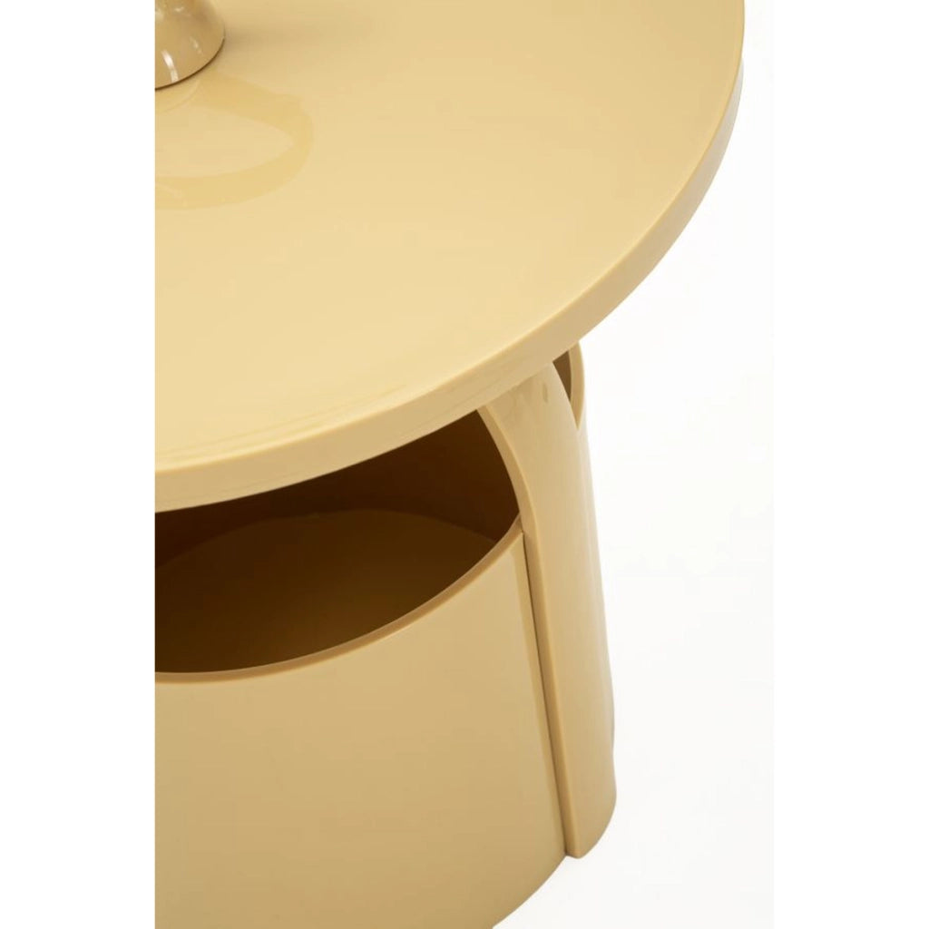 Tavolino VKH1094, Beige, Plastica, 44x44x43 cm