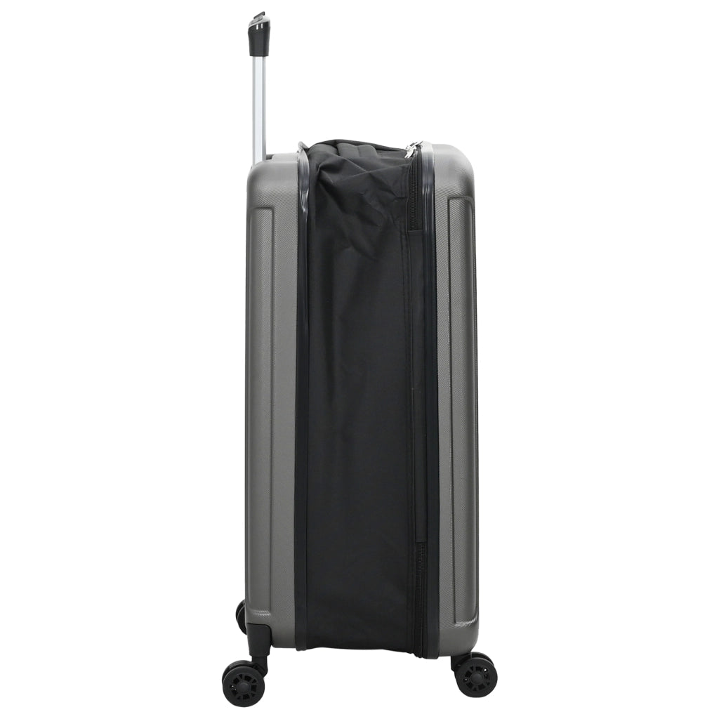 Valigia Pieghevole Scocca Rigida 24'' Grigio Scuro 43x27x66 cm ABS