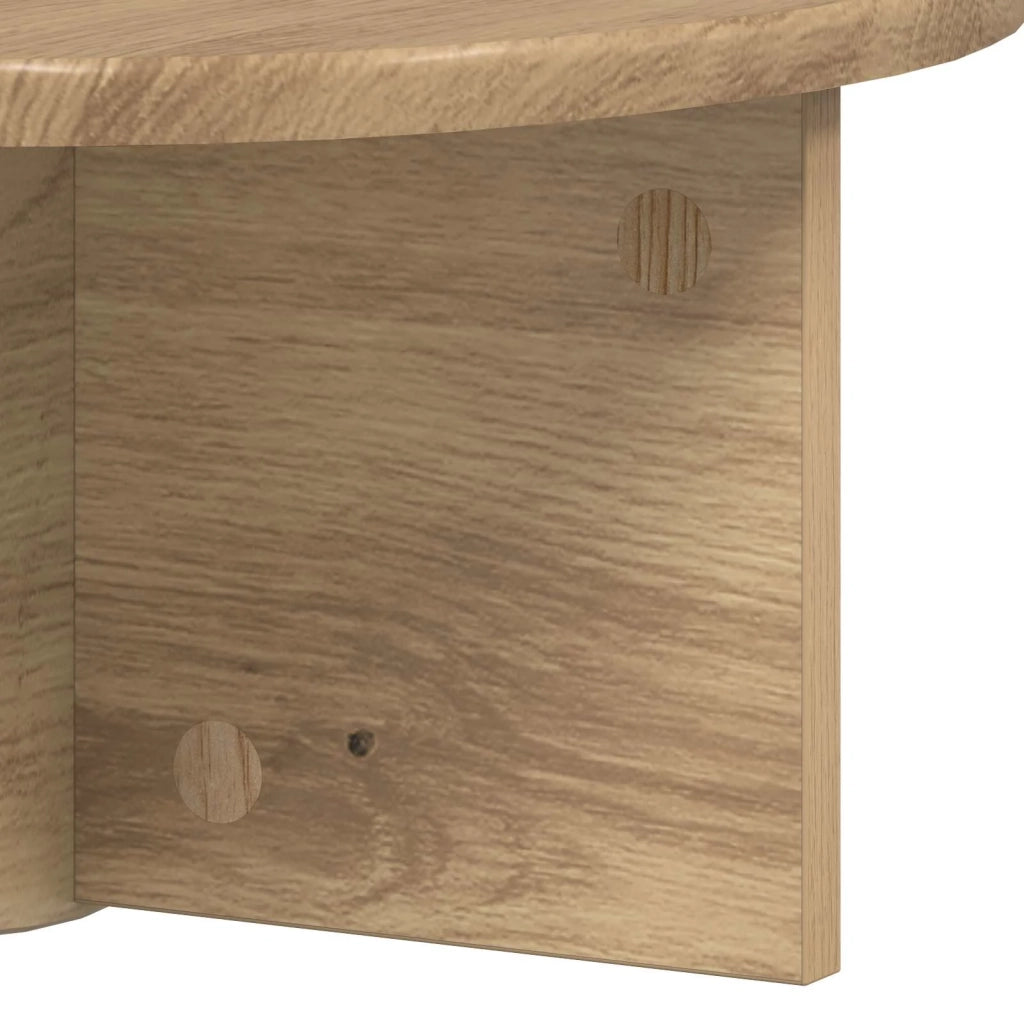 Scaffale da parete Rovere artigianale 38 x 19 x 19 cm 891426