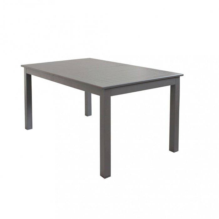 Tavolo Cuba Allungabile 150/210x90x75 h cm in Alluminio Taupe