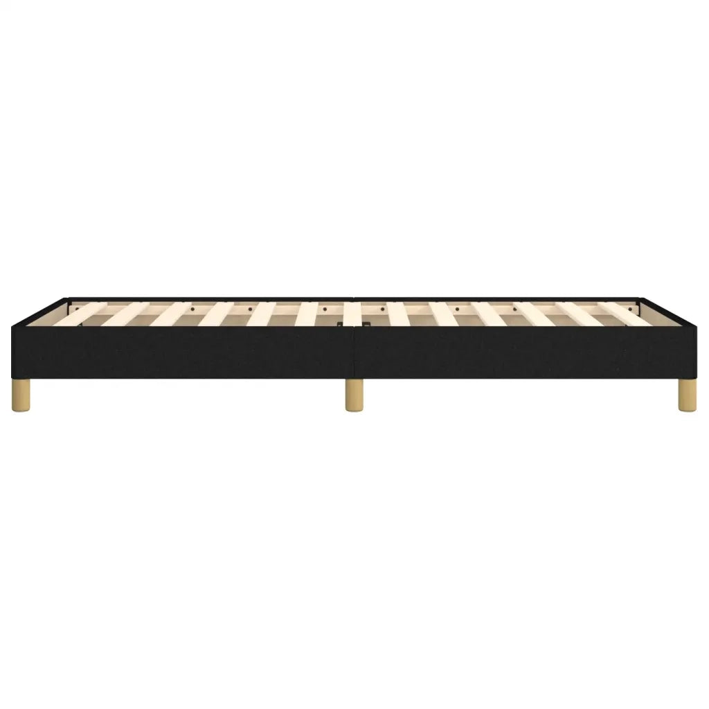 Giroletto senza Materasso-Struttura Letto Nero 90x200 cm in Tessuto 992117