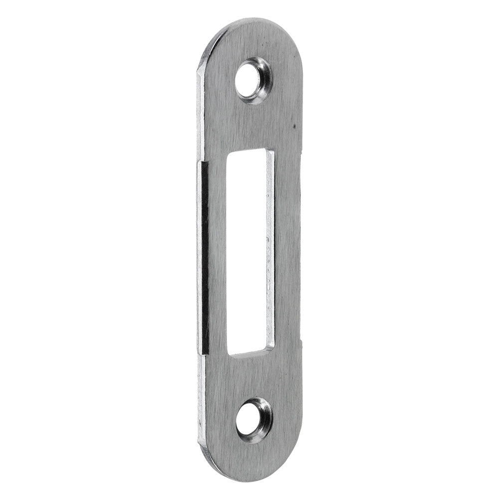 CONTROPIASTRA PER SERRATURA 'PATENT CENTRO' B.T. cromo opaco - interasse 90 mm  - BONAITI