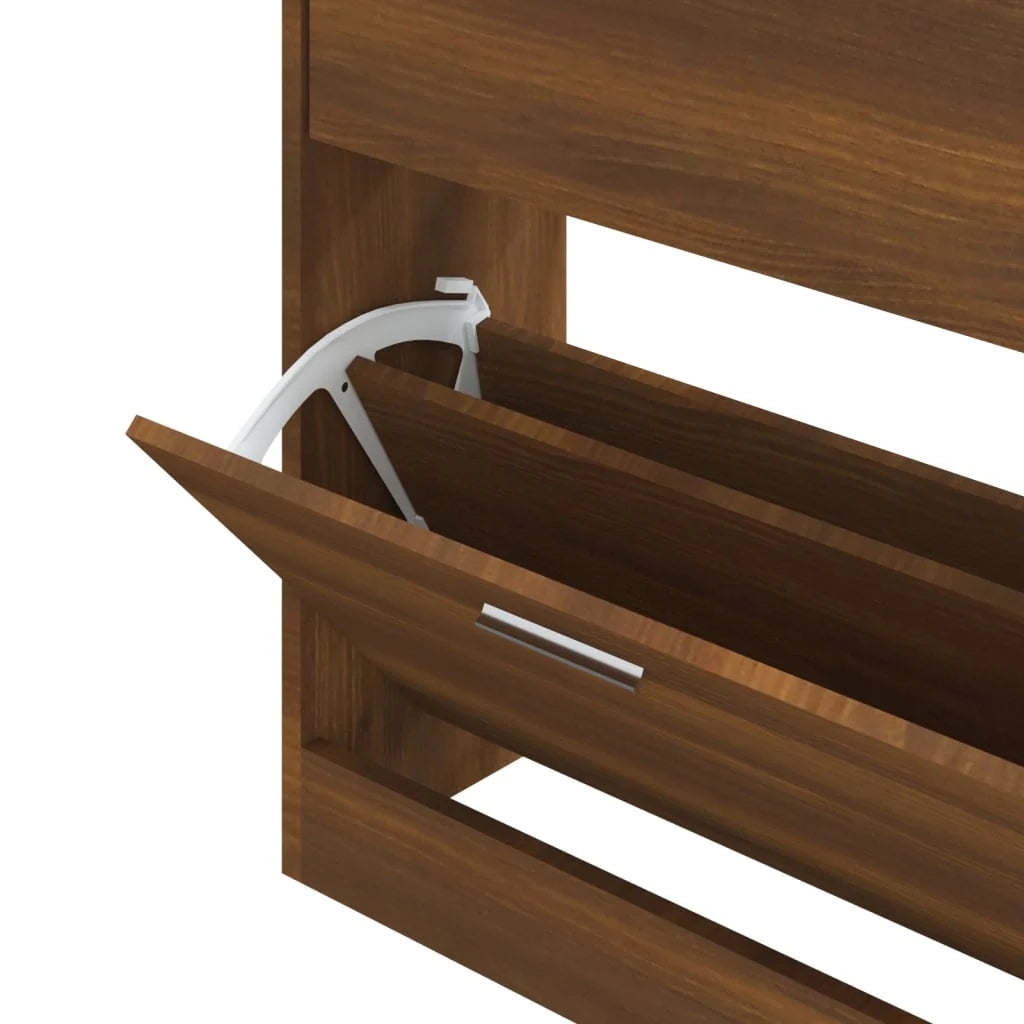 Scarpiera scarpiera mobile portaoggetti ingresso corridoio soggiorno 63 x 24 x 81 cm MDF marrone 02_0021646