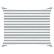 Vela Parasole | Telo Ombra | Vela da ombra solare Grigio chiaro e bianco 2 x 2,5 m