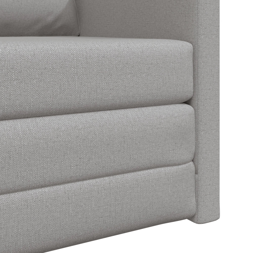 Divano Letto 2-in-1 Grigio Nuvola 74x77x81 cm Tessuto