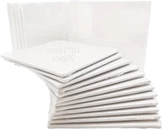 Pannelli di tela canvas spesi 10x10cm bianchi cotone - 20 pezzi