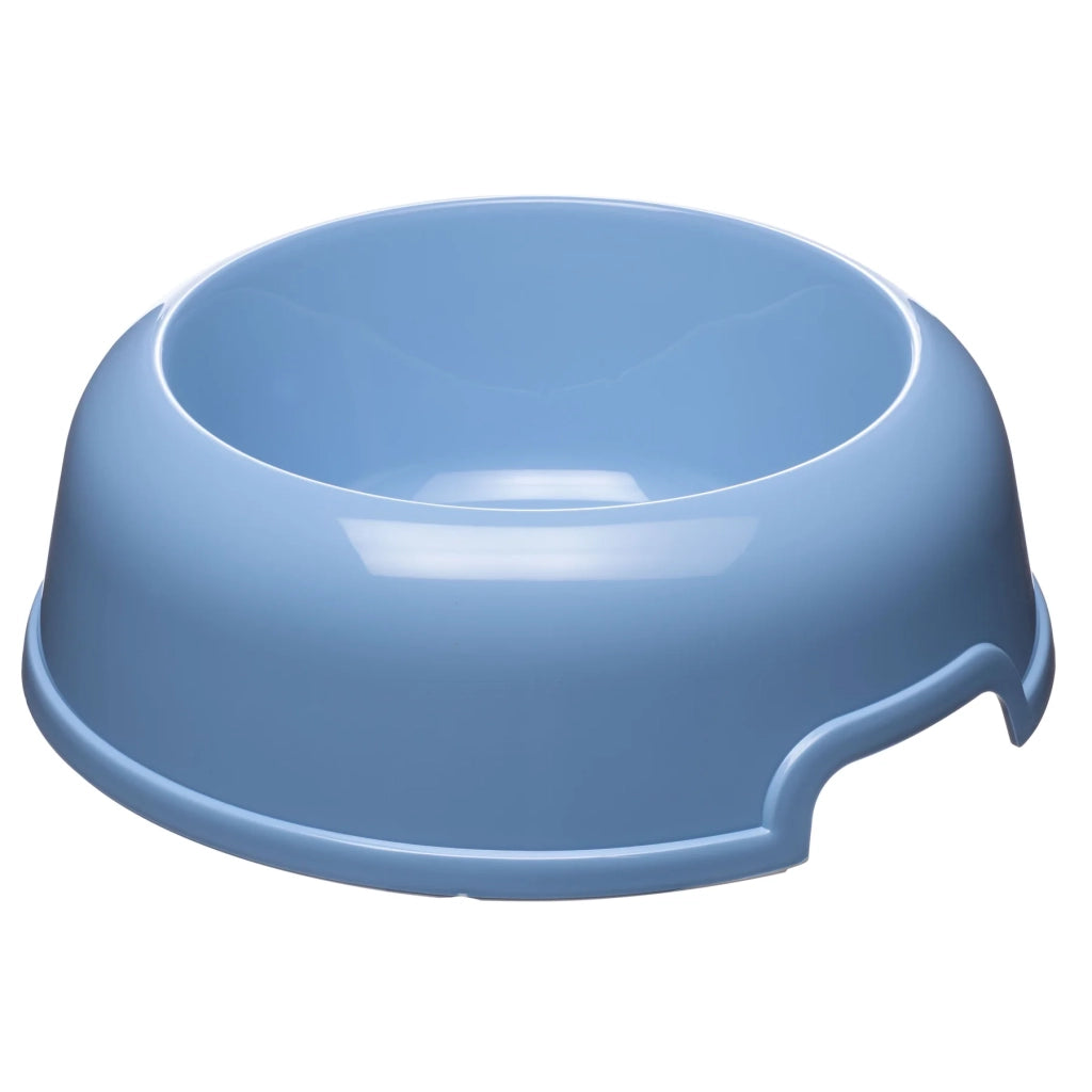 Set 6 ciotole per cani in plastica riciclata 0,5 litri Ø 18,5 cm con bordo antiscivolo e maniglie laterali colori assortiti Ferplast