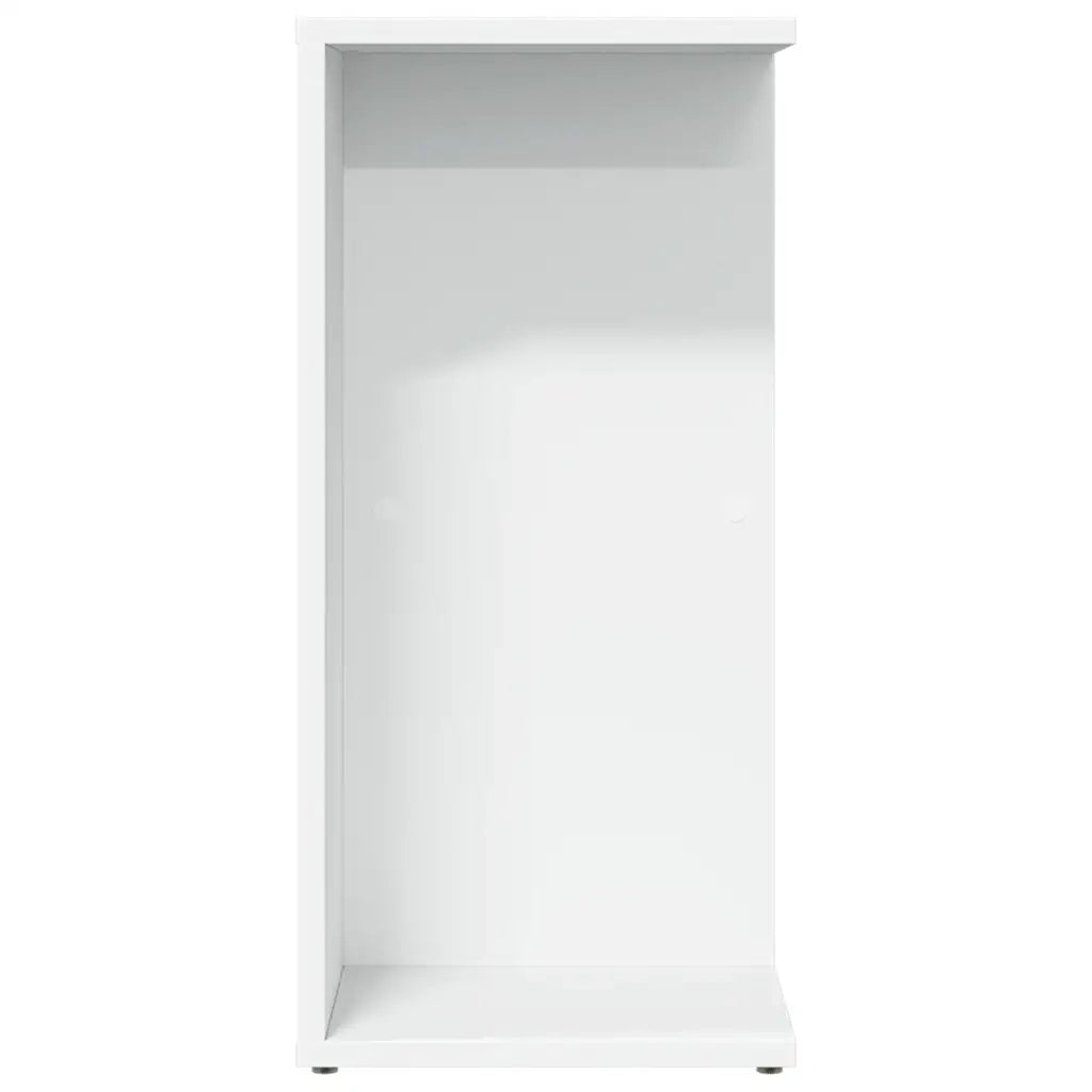 Comodino-Tavolino da notte Bianco 46,5x29x61 cm in Legno Multistrato