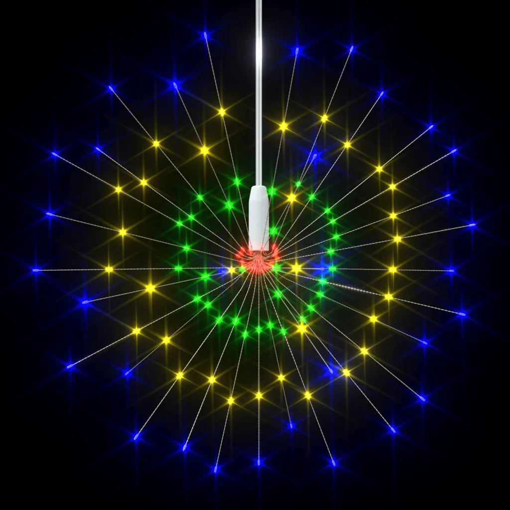 Luci di Natale Fuochi Artificio 4pz Multicolore 20cm 560 LED cod mxl 41065