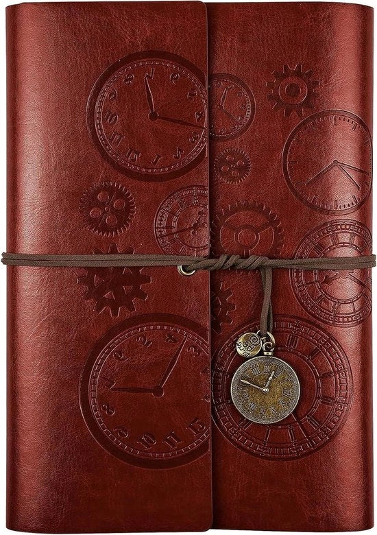Diario in pelle - Stile di scrittura vintage - Quaderno con note riscrivibili