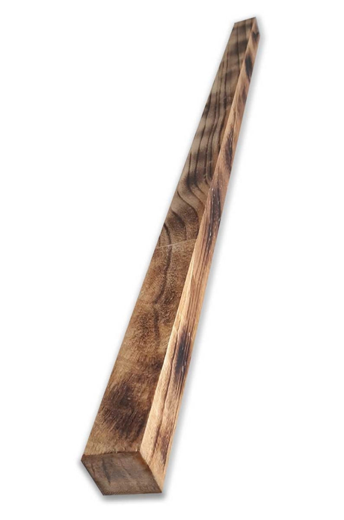 KIT da 10 pezzi - Travetto In LEGNO CountryWood – trattato con metodo Yakisugi CALICO Light Burn - misura 4x4x203 cm