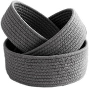 Organizzatore a forma di pallone - Tela di cotone - Comparto per avvolgere - Grigio - 3 pezzi - S + M + L