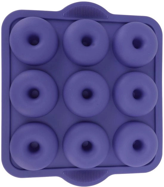 Forma Donut in Silicone - BPA-vrij - Blu Reale - Resiste al Lavaggio a 90°C - Donuts Perfetti - Adatto per Casa e Fuori Casa