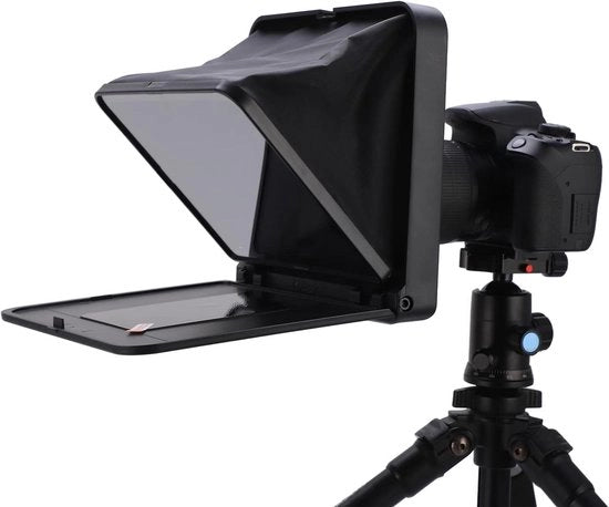Teleprompter Opvougbile con Comando a Distanza - Adattatore per Smartphone Tablet Fotocamera SLR - 49mm 52mm 58mm 62mm 67mm 72mm 77mm.