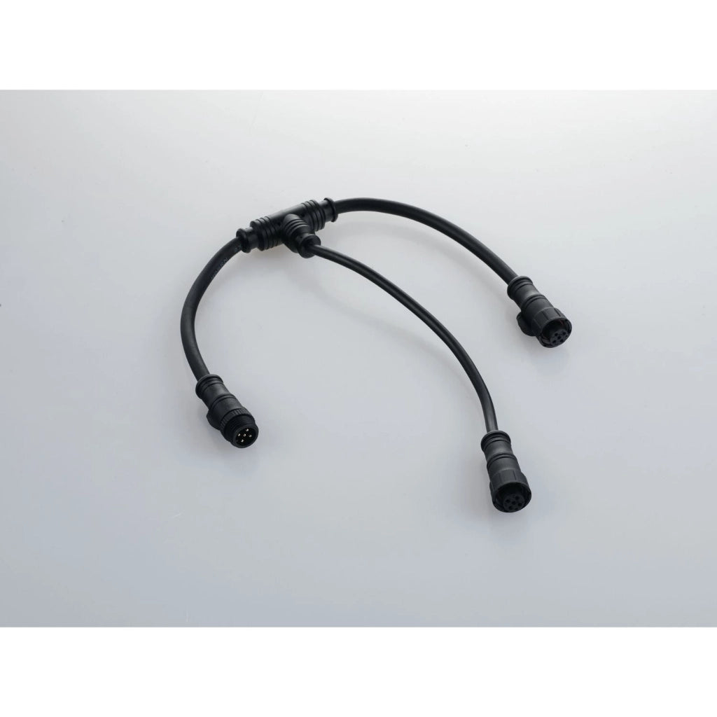 CAVO DI CONNESSIONE A T CON 1 CONNETTORE MASCHIO E 2 FEMMINE IP67 40CM + 20CM