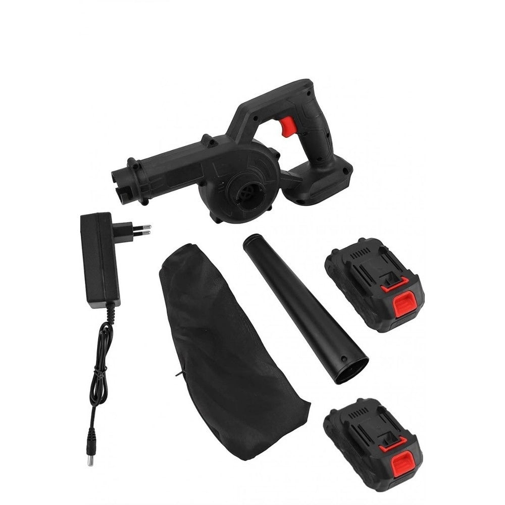Trade Shop - Soffiatore Aspiratore Per Foglie A Doppia Batteria Ricaricabile 48 V Ea-92176 -