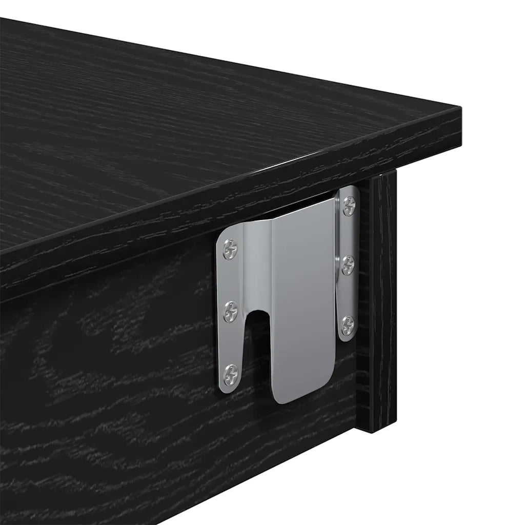 Tavolo Bar da Parete Rovere Nero 102 x 45 x 103,5 cm 862748