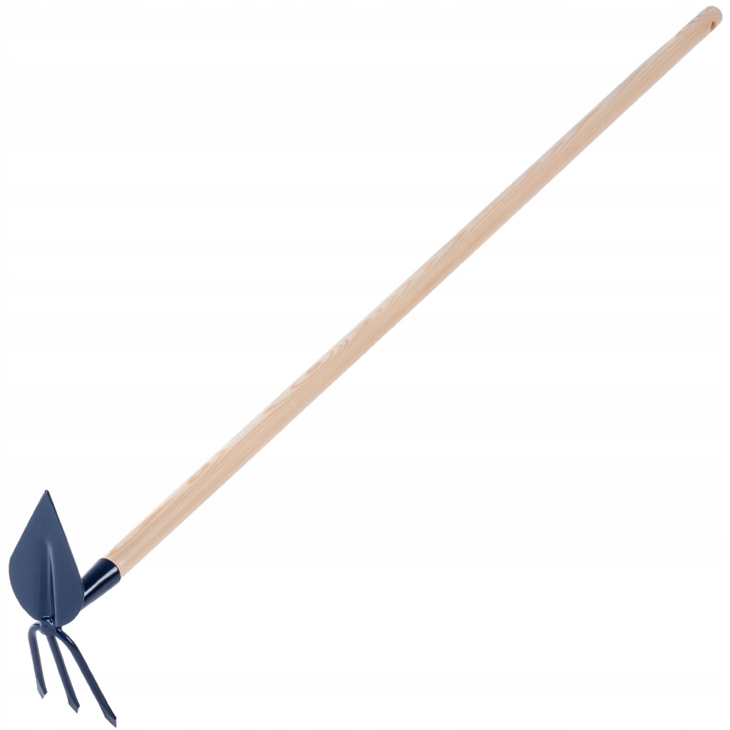 Zappa da giardino KADAX per scavare con forca da 9,5 cm, gancio da 132 cm