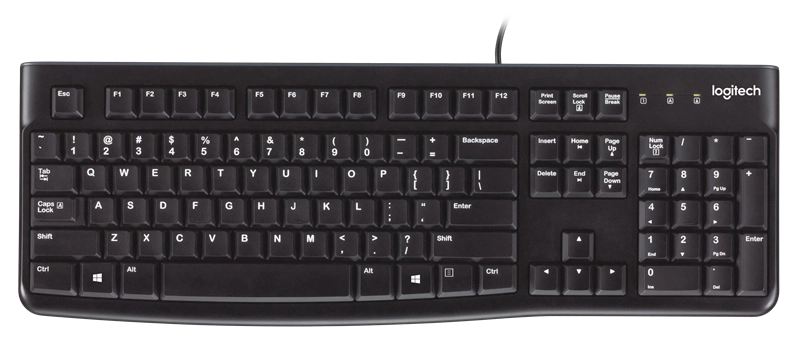 ORIGINAL Logitech Accessori per computer nero 920-002508 K120 - Tastatur Tastiera con cavo K120